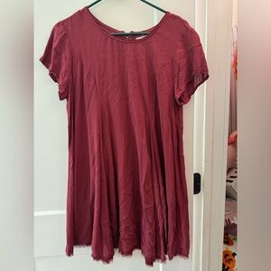 maroon dress